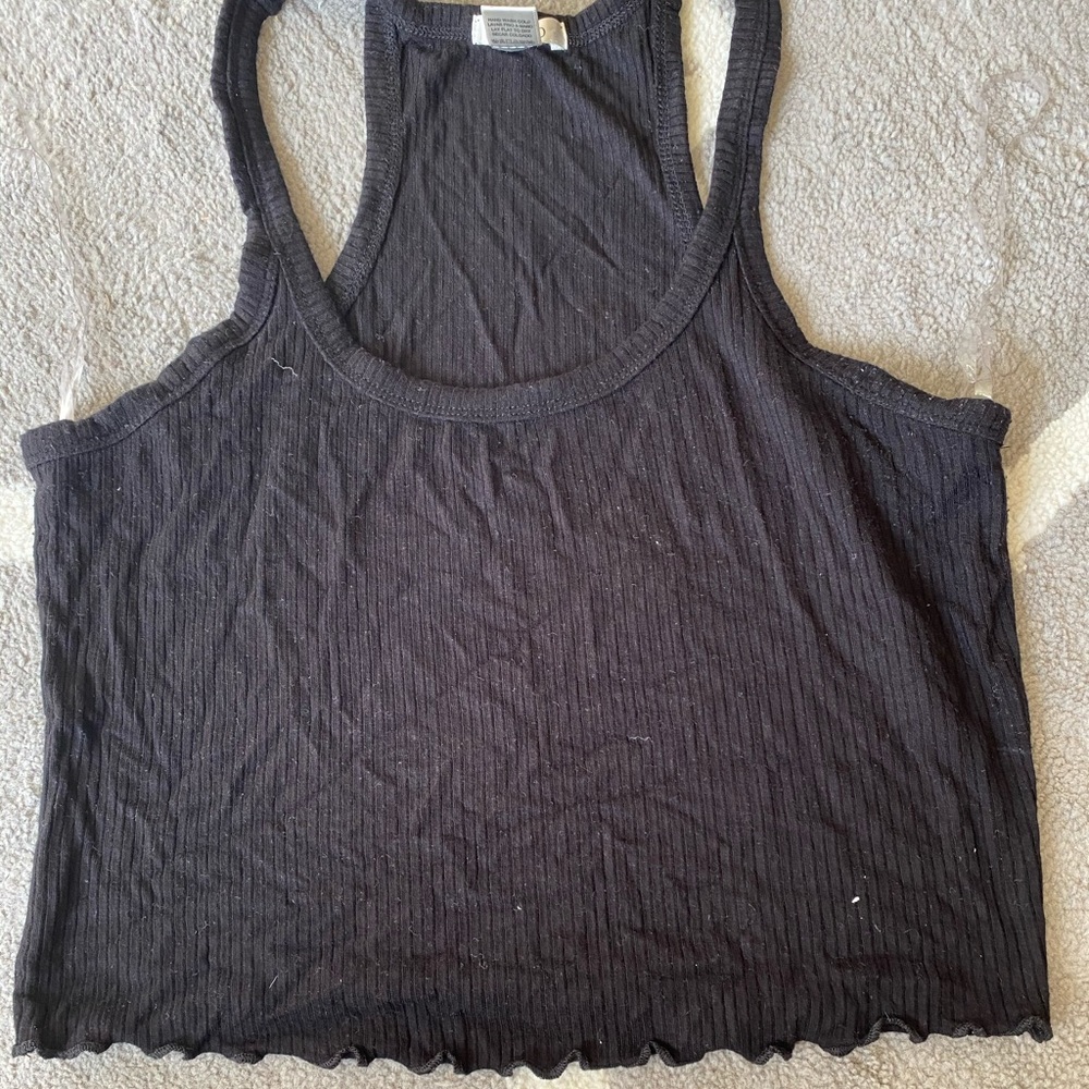 Black crop top
